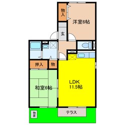 袋井駅 バス22分  新横須賀下車：停歩8分 1階の物件間取画像